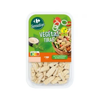 Tiras Vegetal Carrefour Sensation 170 G.