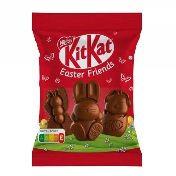 Mini Figuritas Surtidas de Chocolate con Leche Easter Friends Kit Kat Nestlé sin Gluten 65 G.