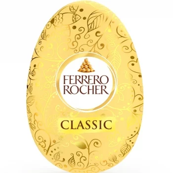 Huevo de Pascua de Chocolate con Leche y Trocitos de Avellana Ferrero Rocher 100 G.