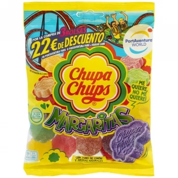Caramelos Blandos con Sabor a Frutas Margaritas Chupa Chups sin Gluten 150 G.