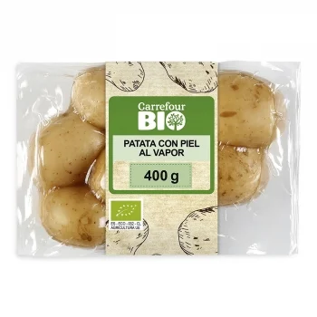 Patata con Piel al Vapor Carrefour Bio 400 G