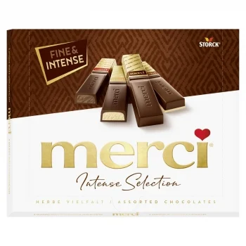 Bombones Surtidos de Chocolate Negro Merci Estuche 250 G.