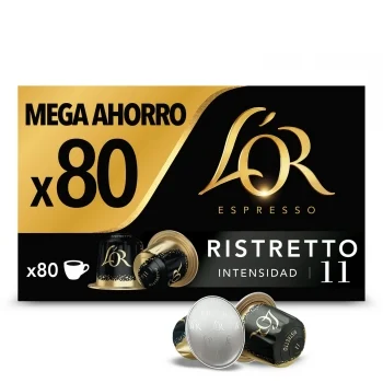 Café Cápsulas Ristretto L'or Compatible con Nespresso Pack de 80 Ud.