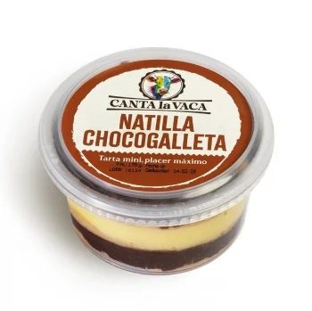 Tarta Mini Natilla Chocogalleta Canta la Vaca 170 G.