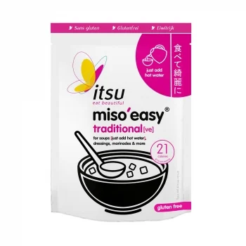 Sopa de Miso Easy Itsu sin Gluten Doy Pack de 5 Unidades de 21 G.
