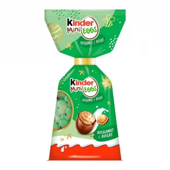 Mini Huevos de Chocolate Rellenos de Crema de Avellanas Kinder 85 G.