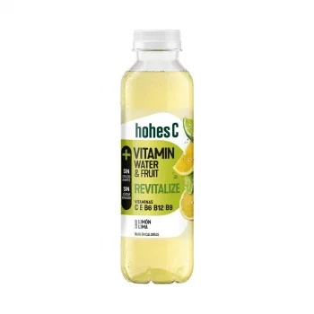 Agua Vitaminada Revitalizante Hohes C Sabor Limón y Lima sin Azúcar Añadido Botella 50 Cl.