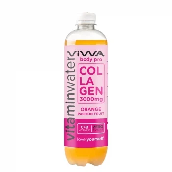 Viwa Vitaminada Sabor Naranja y Fruta de la Pasión sin Gas Botella 60 Cl.