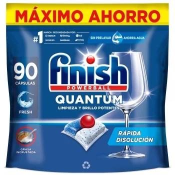 Lavavajillas a Máquina en Pastillas Fresh Finish Powerball Quantum 90 Ud.