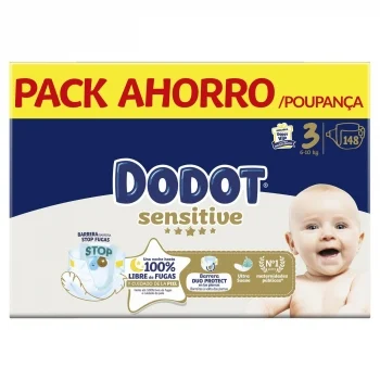 Pañales Dodot Sensitive T3 (6-10 Kg) 148 Ud.