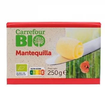 Mantequilla Ecológica Carrefour Bio 250 G.