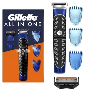 Pack Gillette All In One: Recortadora 1 Ud. + Peines 3 Ud.+ Recambio Proglide 1 Ud.)
