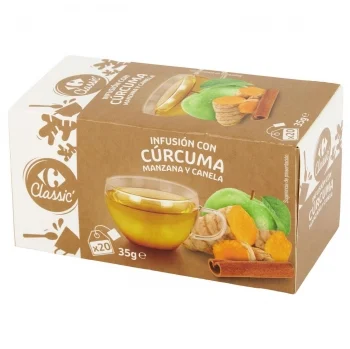 Infusión de Cúrcuma en Bolsitas Carrefour Classic 20 Ud.