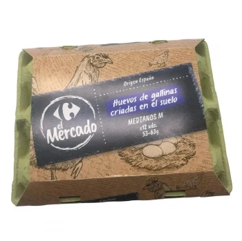 Huevos M de Suelo Carrefour el Mercado 12 Ud.