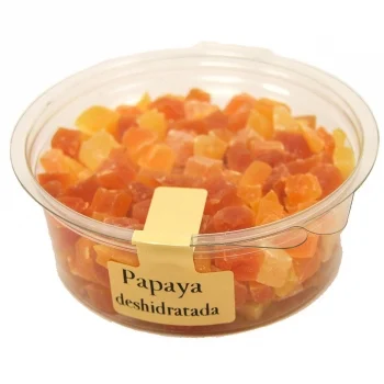 Papaya Deshidratada en Cubos Deshidratada Carrefour 250 G