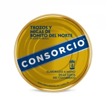 Migas de Bonito del Norte en Aceite de Girasol Consorcio 650 G.