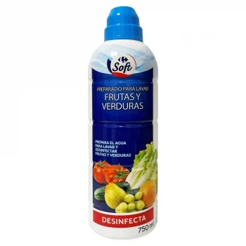 Desinfectante para Lavar Frutas y Verduras Carrefour Soft 750 Ml.