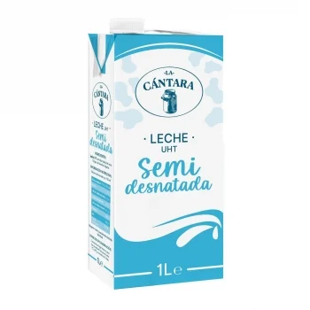Leche Semidesnatada la Cántara Brik 1 L.