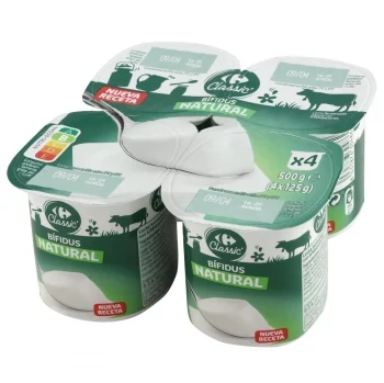 Bífidus Natural Carrefour Classic Pack de 4 Unidades de 125 G