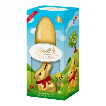 Huevo de Pascua Chocolate con Leche Gold Bunny Lindt 195 G.