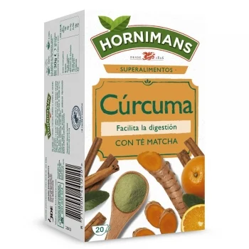 Infusión de Cúrcuma con Té Matcha en Bolsitas Hornimans 20 Ud.
