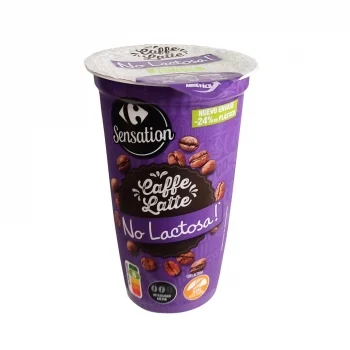 Café Latte Carrefour Sensation No Lactosa sin Gluten y sin Lactosa 250 Ml.