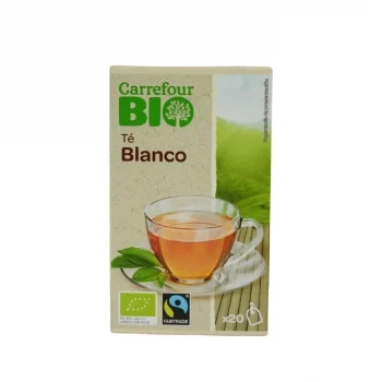 Té Blanco en Bolsitas Ecológico Carrefour Bio 20 Ud.