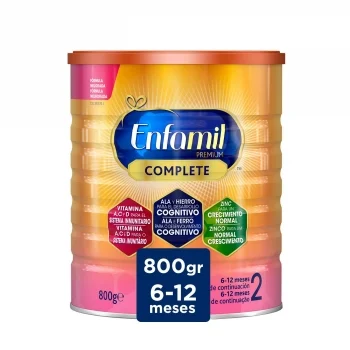 Leche Infantil de Continuación desde 6 Meses en Polvo Enfamil Complete 2 800 G.