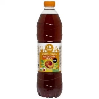 Té Sabor Melocotón Zero Carrefour Classic´ Botella 1,5 L.