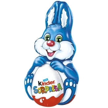 Conejo de Chocolate con Sorpresa Kinder Sorpresa sin Gluten 75 G.