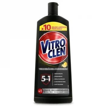 Limpiador Vitrocerámica e Inducción en Crema Aroma Limón Vitroclen 450 Ml.
