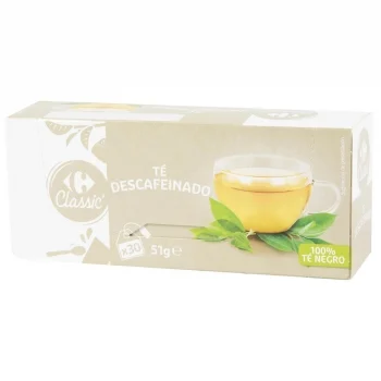 Té Negro Descafeinado en Bolsitas Carrefour Classic 30 Ud.