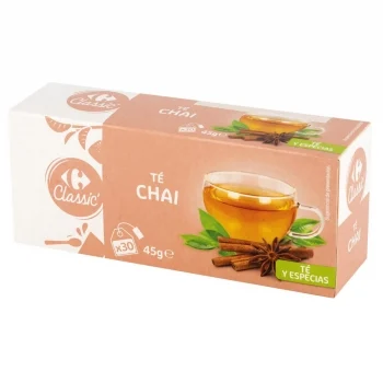 Té Negro Chai en Bolsitas Carrefour Classic 30 Ud.
