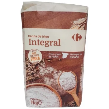 Harina de Trigo Integral Carrefour 1 Kg.