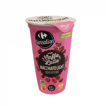 Café Latte Macchiatto Light Carrefour Sensation sin Gluten 250 Ml.