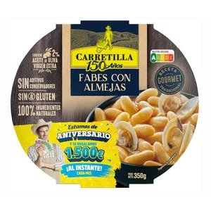 Carretilla Fabes con Almejas Gourmet 350 G.