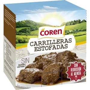 Carrilletas Estofadas con Reducción al Mencía sin Gluten Coren