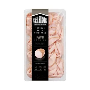 Casa Forner Pechuga de Pavo al Horno, Cortada en Lonchas y Colocadas a Mano Casa Forner Premium 100 G