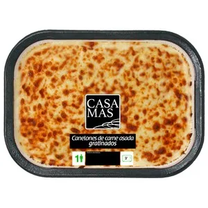 Casa MAS Canelones de Carne Asada Gratinados 350 G.