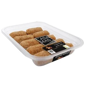 Casa MAS Croquetas de Jamón Ibérico Listas para Calentar y Comer Casa MAS 280 G.
