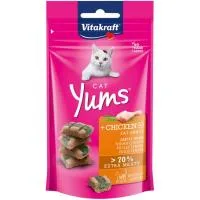 Cat Yums de Pollo con Hierba para Gato Vitakraft, Paquete 40 G