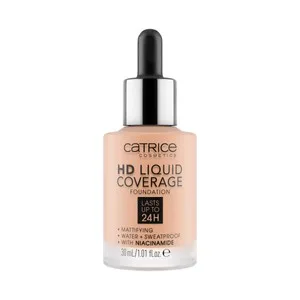 Catrice Hd Liquid Coverage Tono 030 Sand Beige Base de Maquillaje Líquida sin Efecto Máscara 30 Ml.