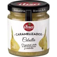 Cebolla Caramelizada con Aceite de Oliva Ibsa, Frasco 240 G