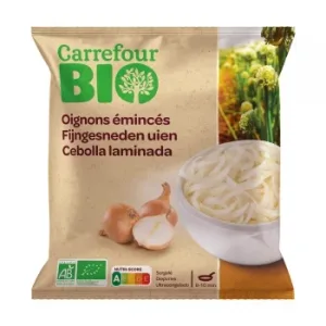 Cebolla Laminada Ecológica Congelada Carrefour Bio 450 G.