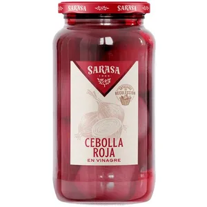 Cebollas Rojas en Vinagre Sarasa, Frasco 500 G