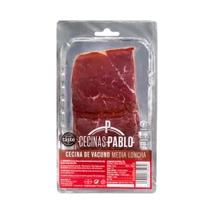 Cecinas Pablo Cecina de Vacuno, Elaborada en Astorga y Cortada en Medias Lonchas Cecinas Pablo 100 G.