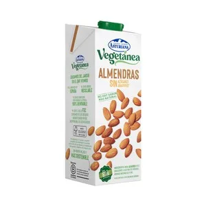 Central Lechera Asturiana Bebida de Almendras sin Azúcares Añadidos  Vegetánea 1 L. 1000 ML