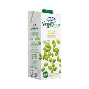 Central Lechera Asturiana Bebida de Soja sin Azúcares Añadidos  Vegetánea 1 L. 1000 ML