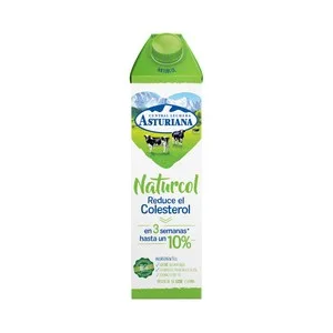 Central Lechera Asturiana Preparado Lácteo Desnatado con Esteroles Vegetales y Extracto de Té Naturcol 1 L. 1000 ML