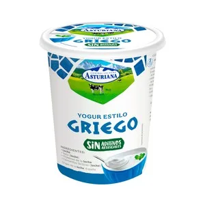 Central Lechera Asturiana Yogur Estilo Griego, Elaborado en 24 Horas  Flor de Burgos 400 G.